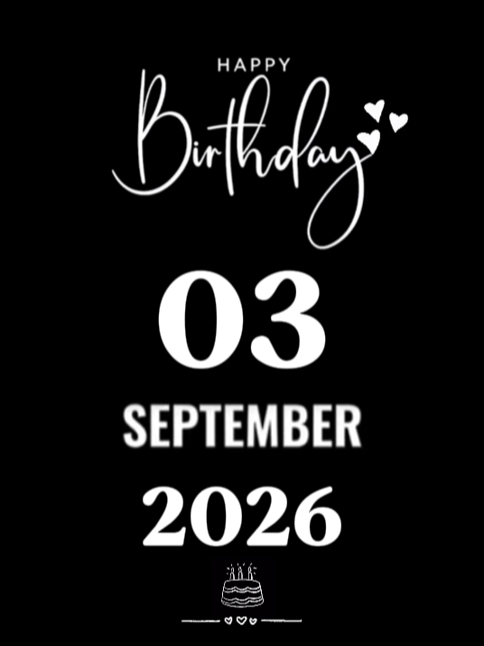 HBD September 3rd 