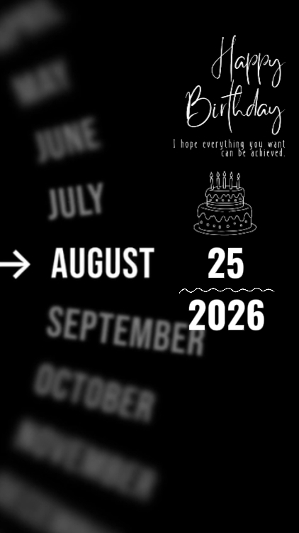 BDAY SON 25 AUGUST