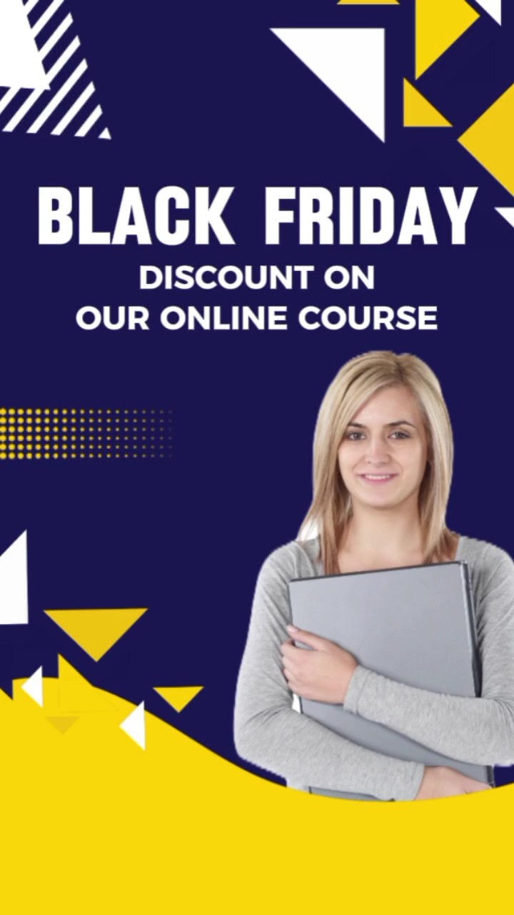 Promoção de Curso Online Estilo Minimalista 5 Clipes