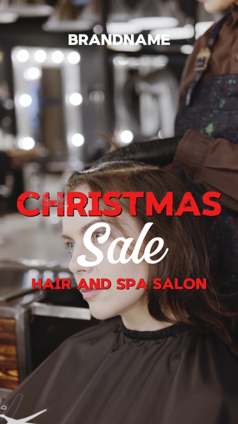 C2B Christmas Buhok at Spa Salon Pula at Puti 