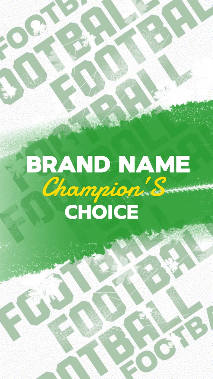 Annonces de vente de maillots de football de l'industrie du football vert et blanc