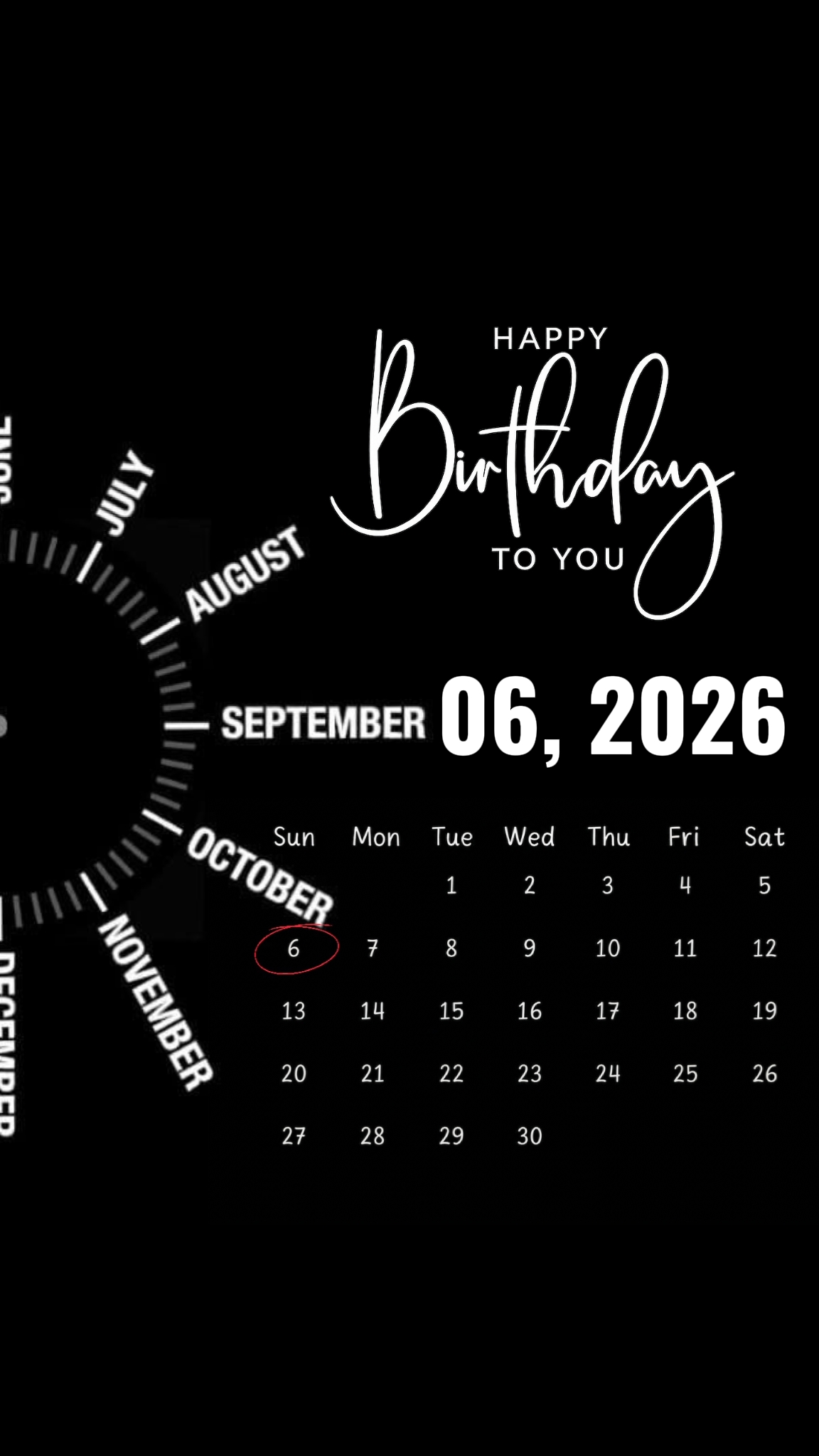 Geburtstag 06 Sept