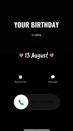 HBD 13 AUGUST