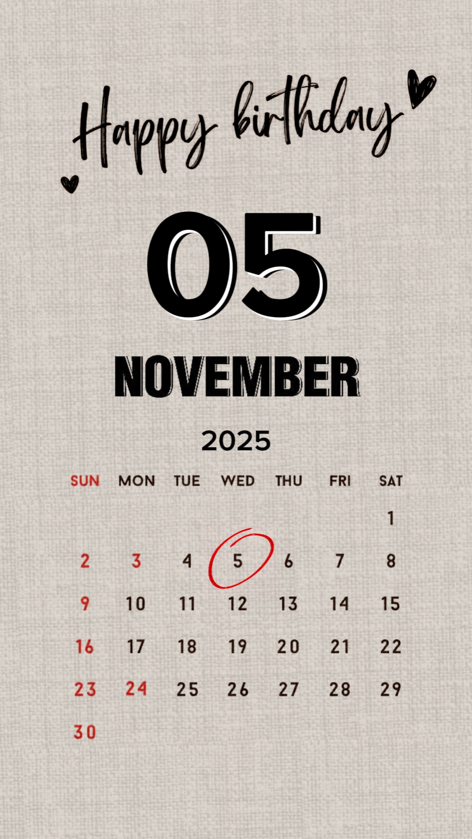 Hbd 05 November 2025