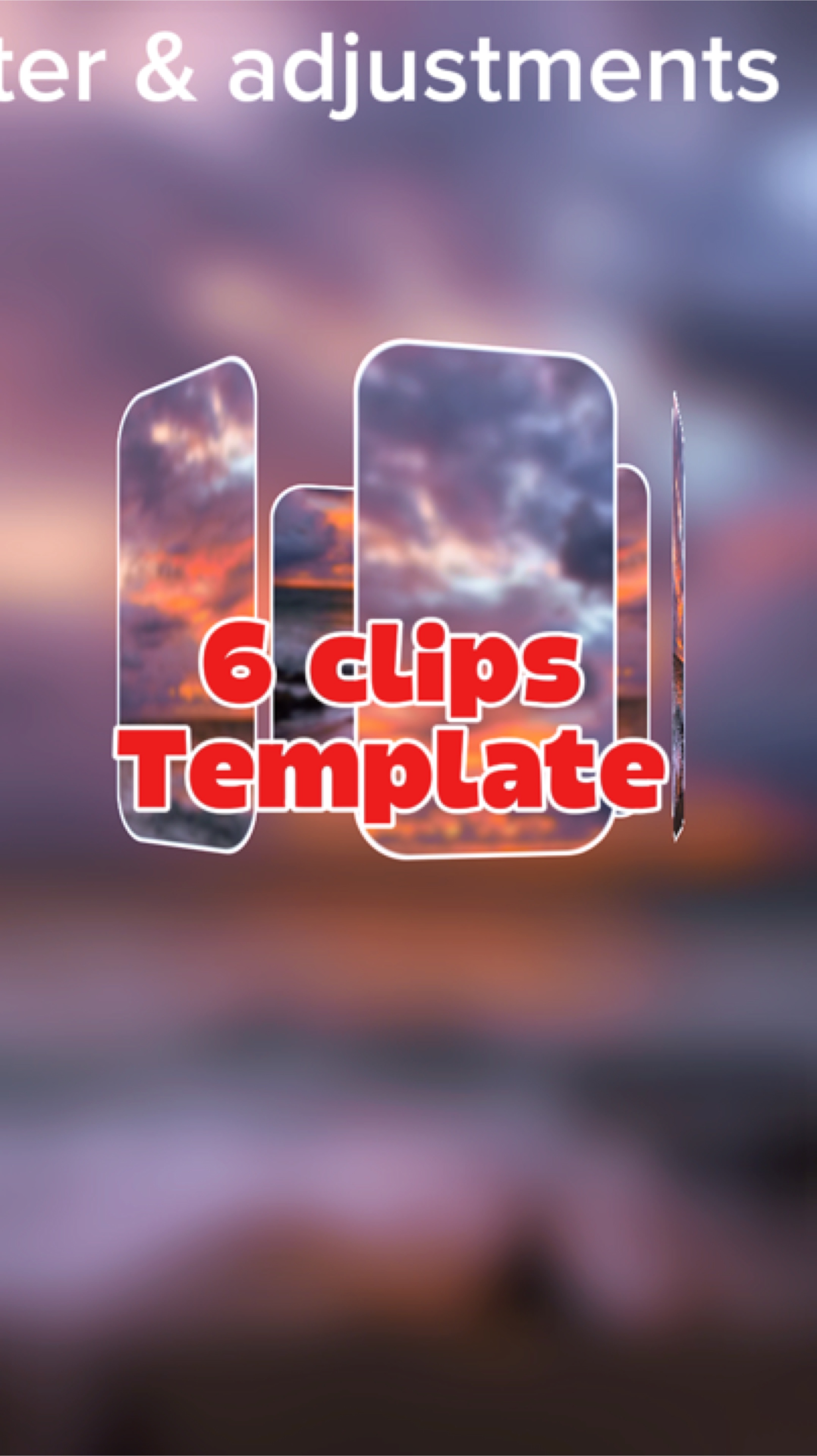 6 clips template 