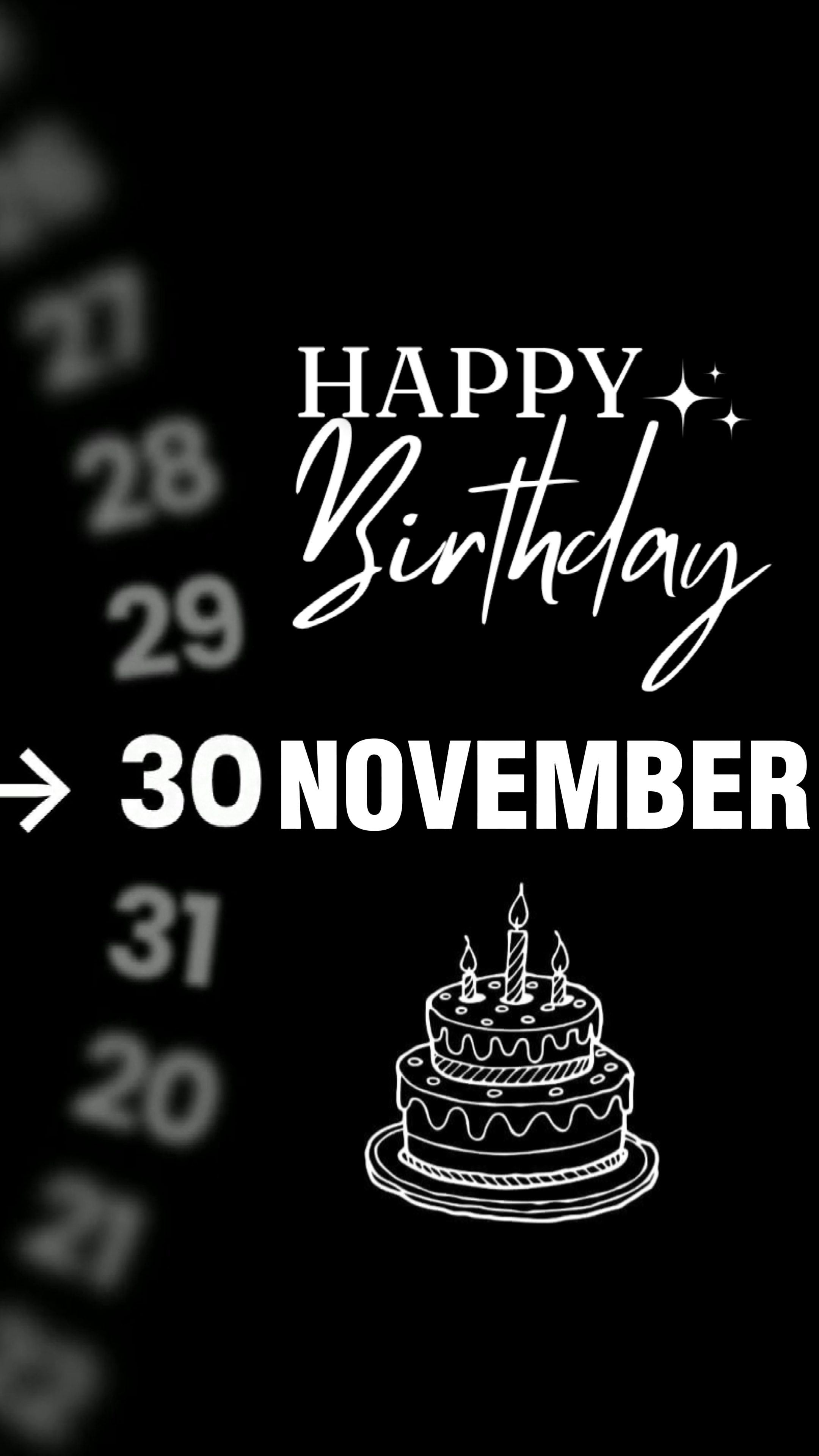 HBD 30 NOVEMBER 
