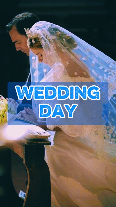 son jour de mariage 🥰💙