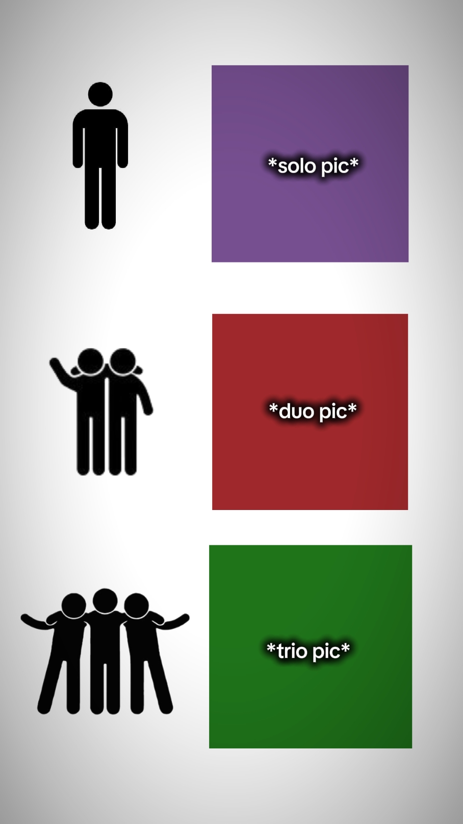Solo, dúo, trío