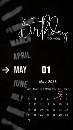 Hbd 01 May 2026