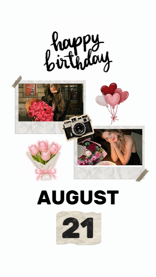 HBD PARA MIM 21 DE AGOSTO