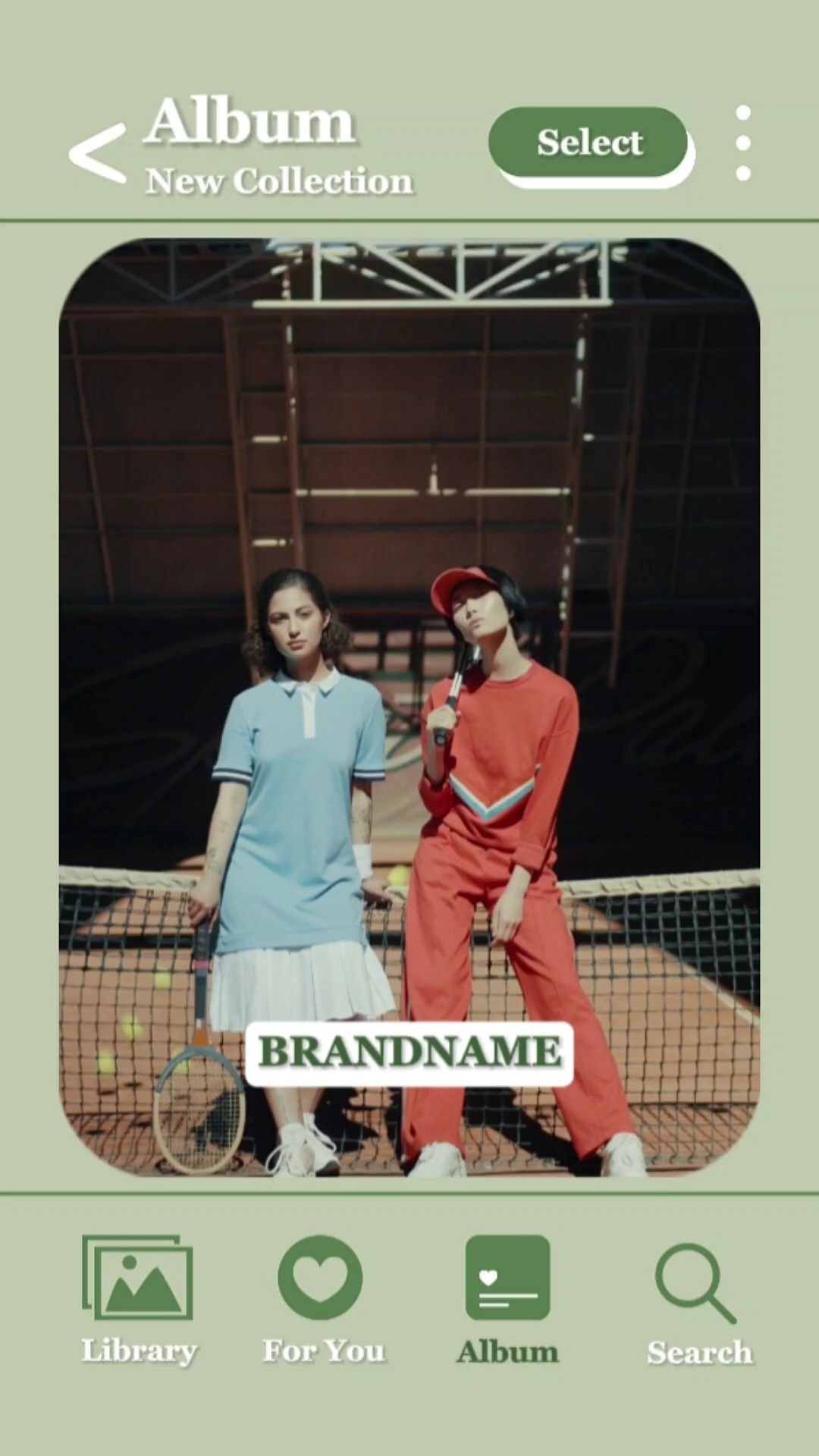 Clothing Product Display Album UI TikTok Style