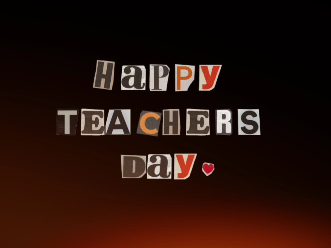 HAPPY TEACHERS DAY