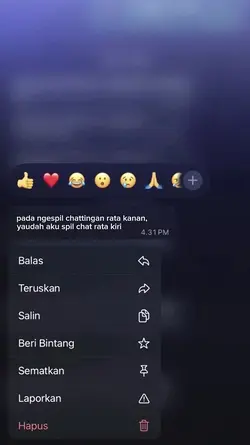 CHAT RATA KIRI BLUR