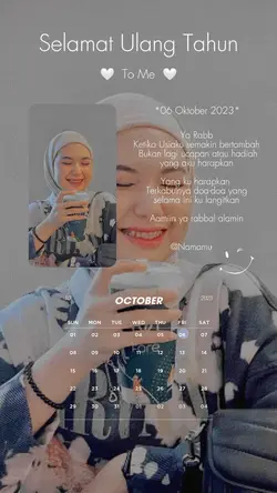 HBD to me 06 Oktober