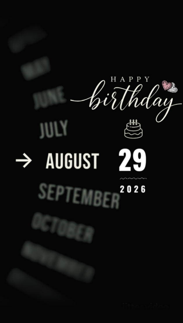 HBD 29 AUGUST