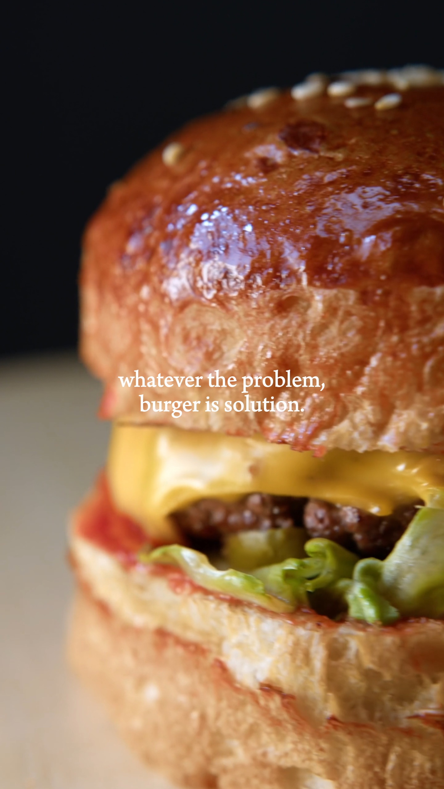burger is solution 