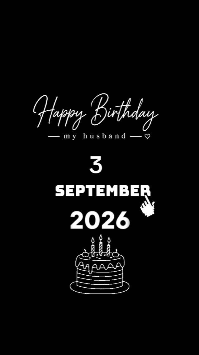 HBD HUSBAND 3 SEPTEM