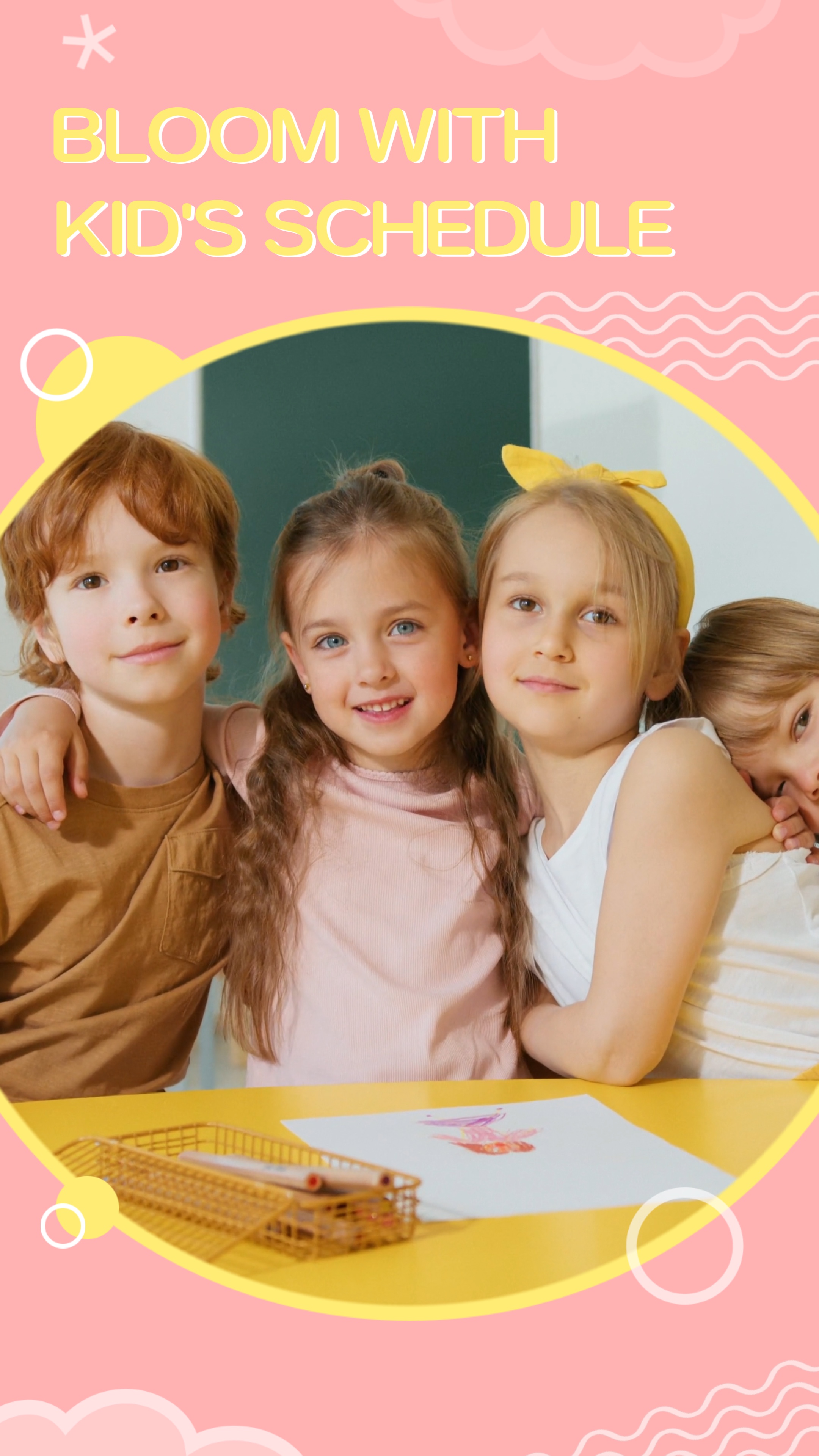 Promosi Program Prasekolah Gaya Warna-warni Hangat