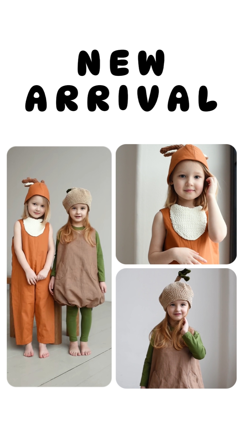 Pantalla de productos de ropa para niños Anuncios creativos estilo Tiktok