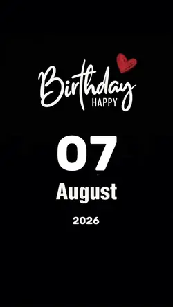 Hbd 07 August 2026 