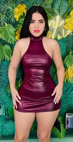 vestido vinipiel