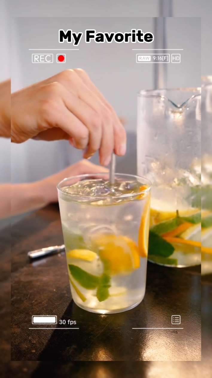 Beverage Product Display Open Taks TikTok Style. 