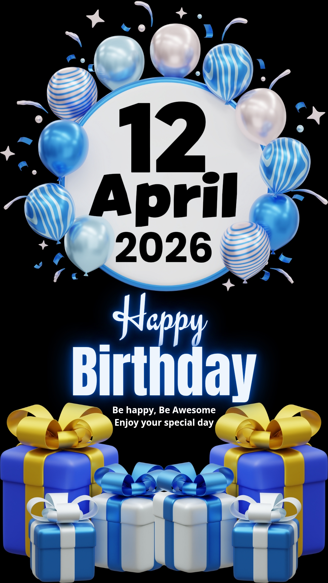 Selamat ulang tahun 12 April 2026