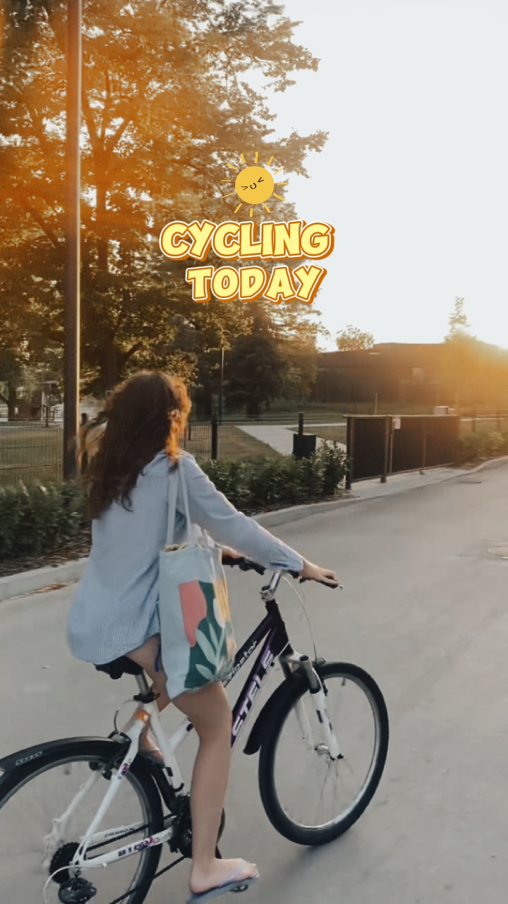 Andar de bicicleta hoje 