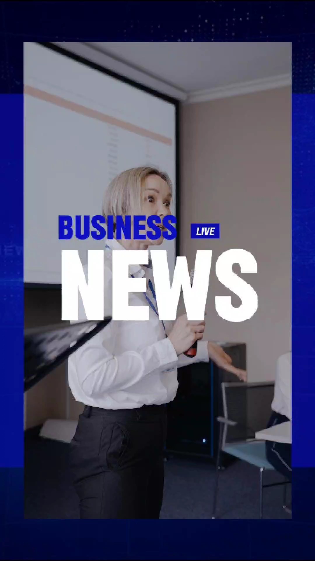 Blue Company oder Tech News Interview-Vorlage
