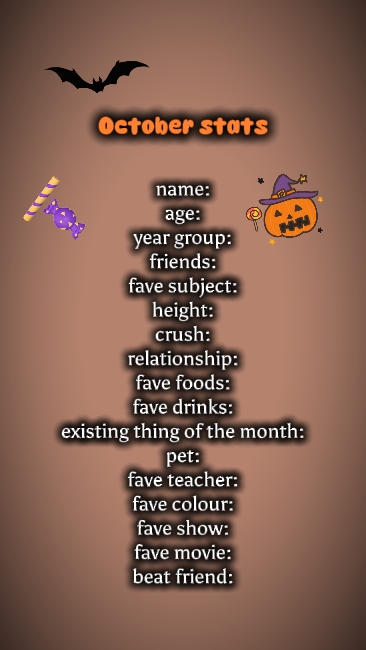 October stats