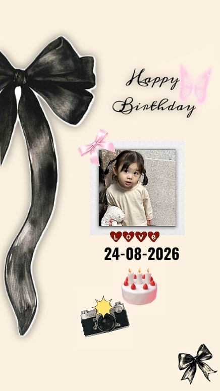 HBD filha 24 de agosto