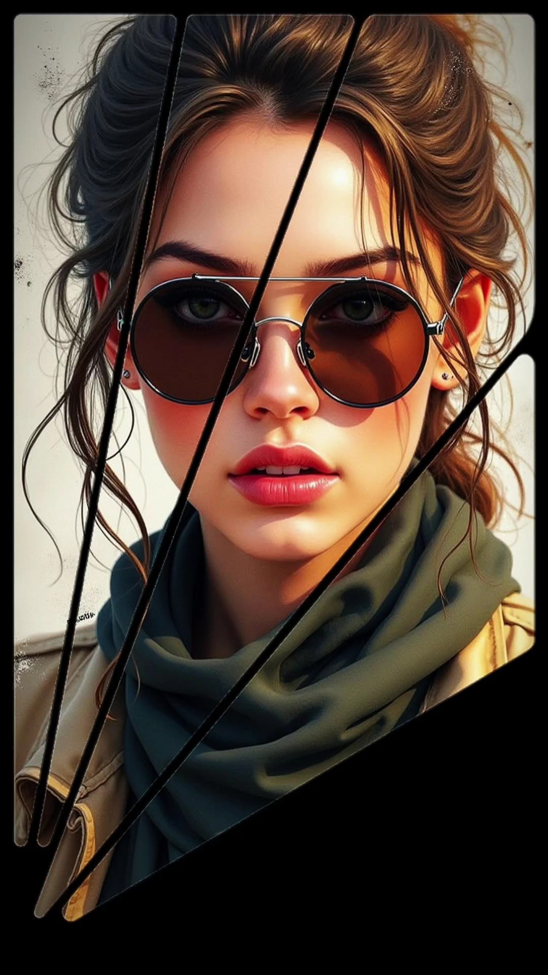 black glasses 