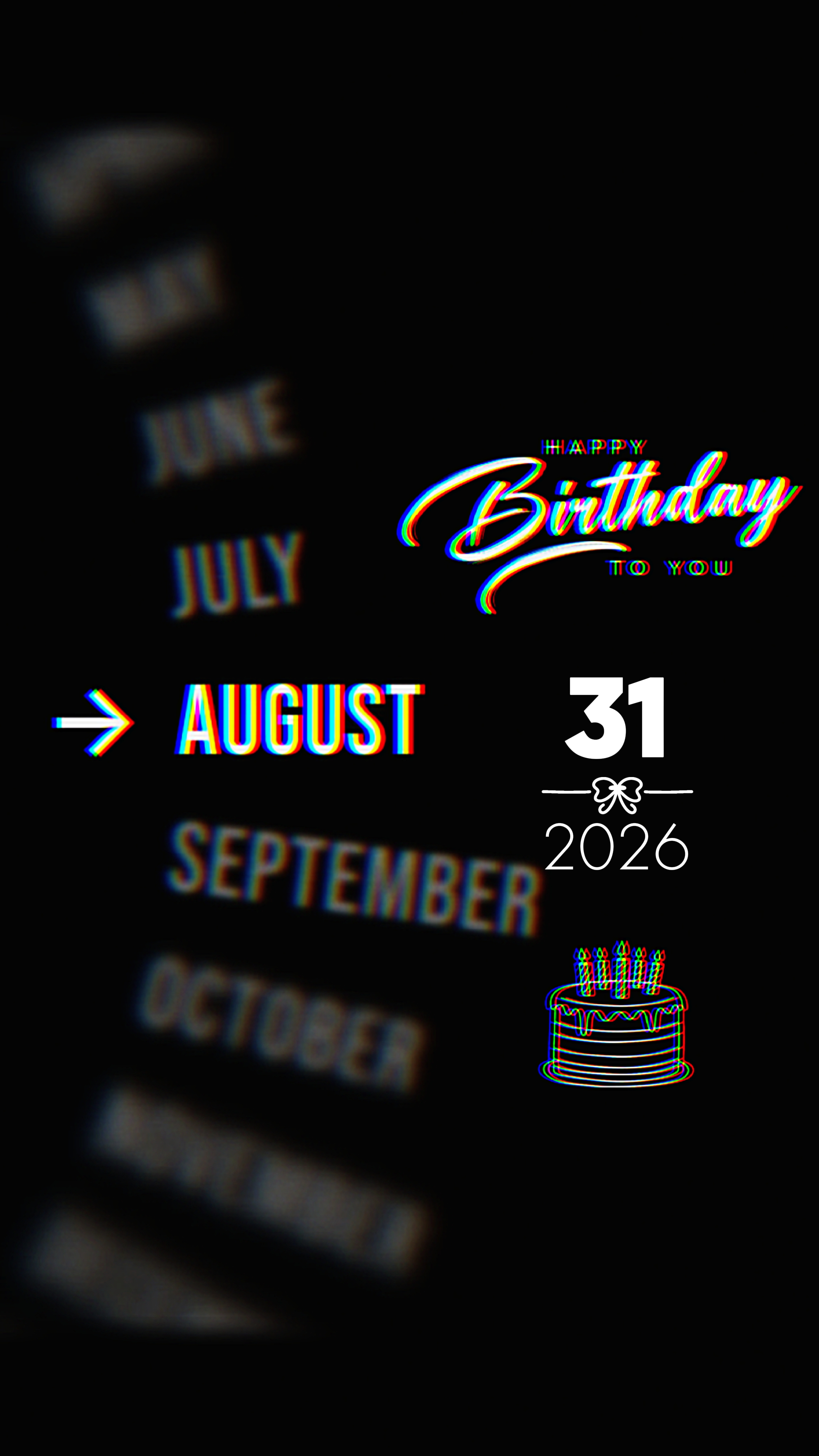 BIRTHDAY 31 AUGUST