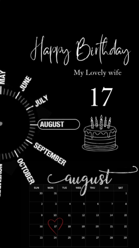 HBD WIFE AUGUST 17