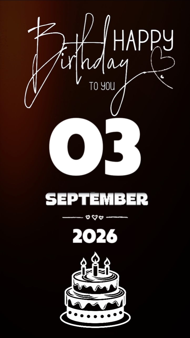 Anniversaire 03 septembre
