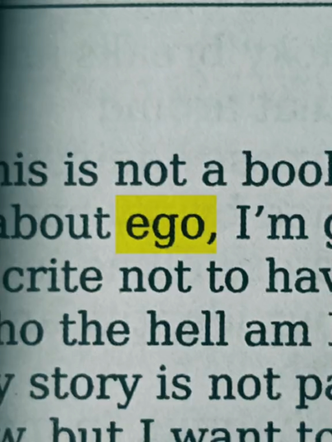 EGO TENDANCE MODIFIER
