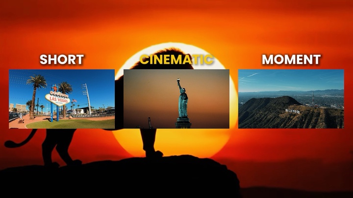 Cinematic the moment
