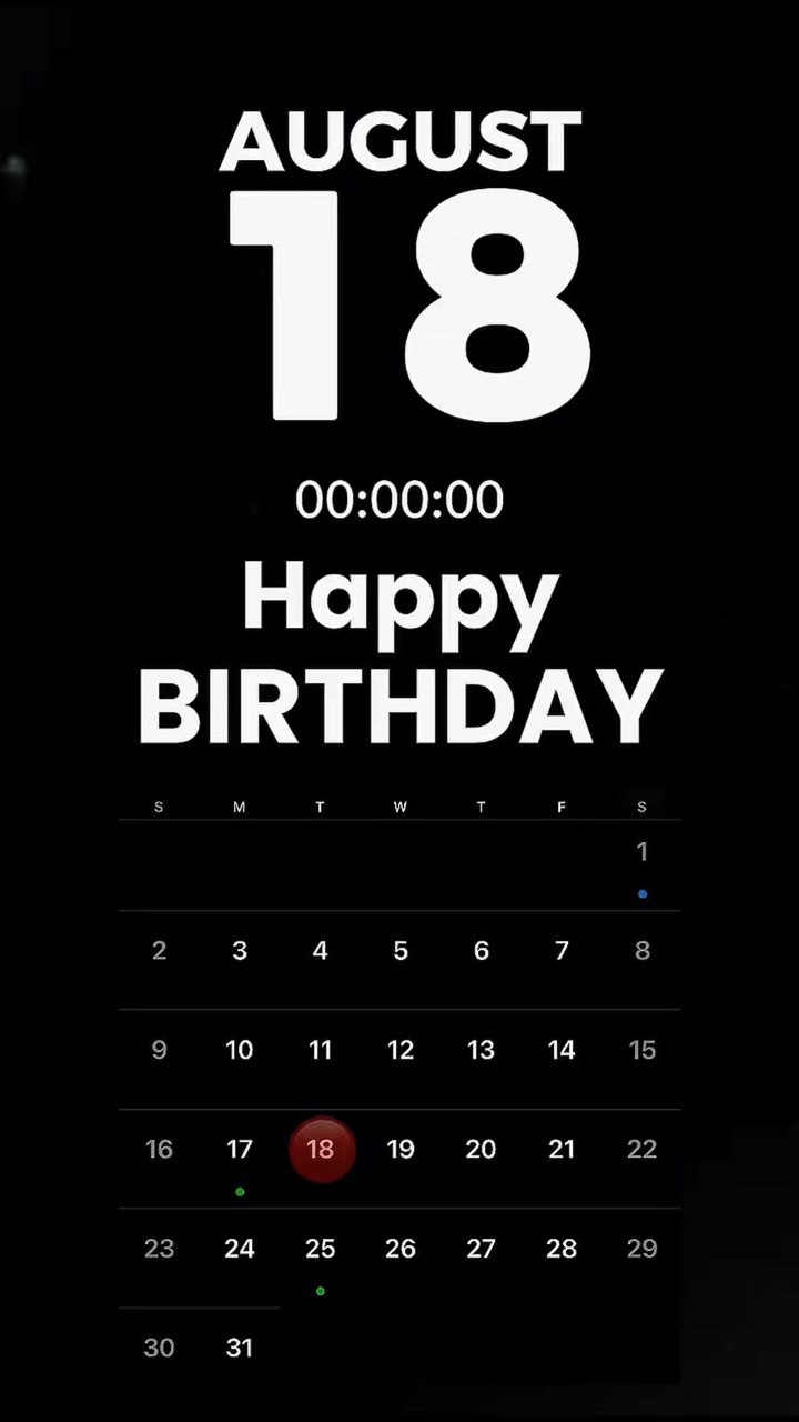 AUGUST 18 BIRTHDAY