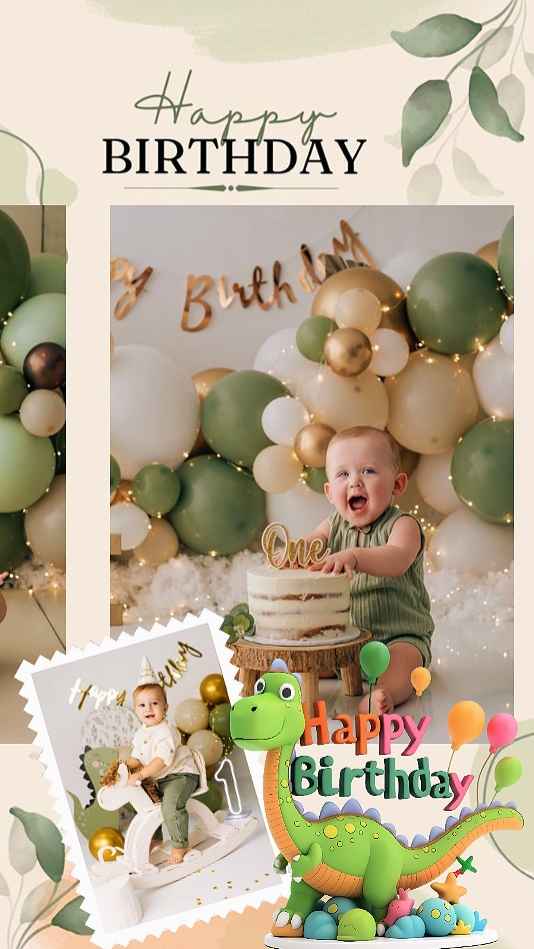 Dinosaurio de cumpleaños