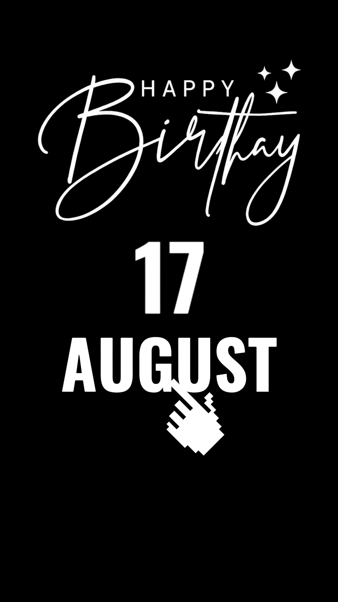 Feliz aniversário 17 de agosto