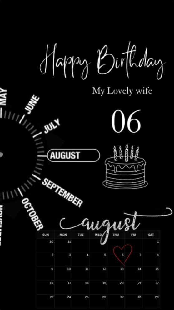 BDAY WIFE 6 AUGUST