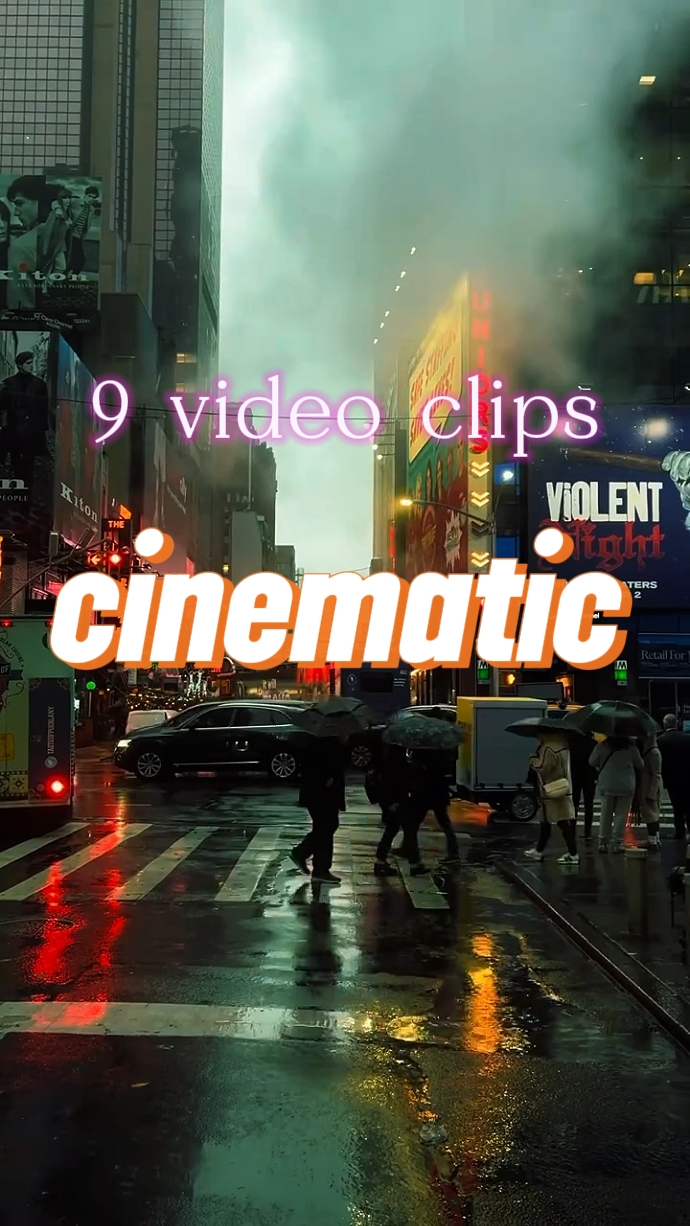9 clipes cinematográficos