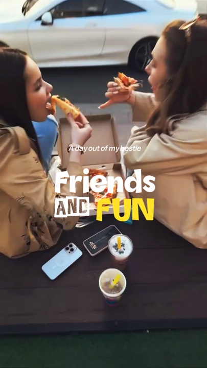 With bestfriend 