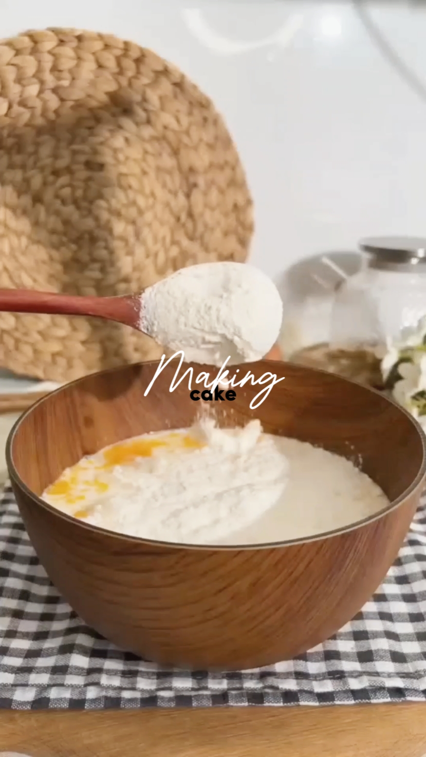 Haciendo pastel