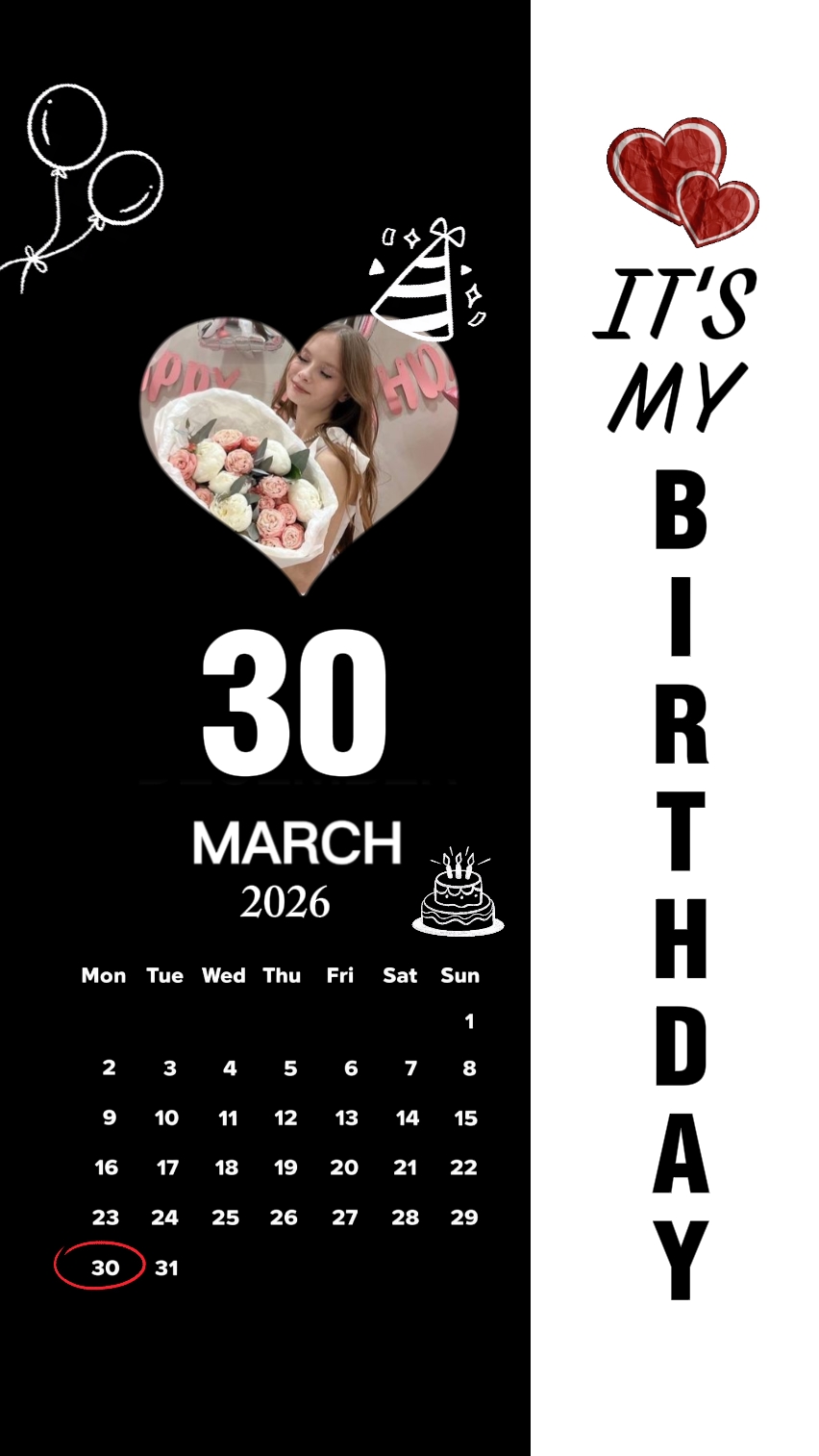 ANNIVERSAIRE 30 MARS