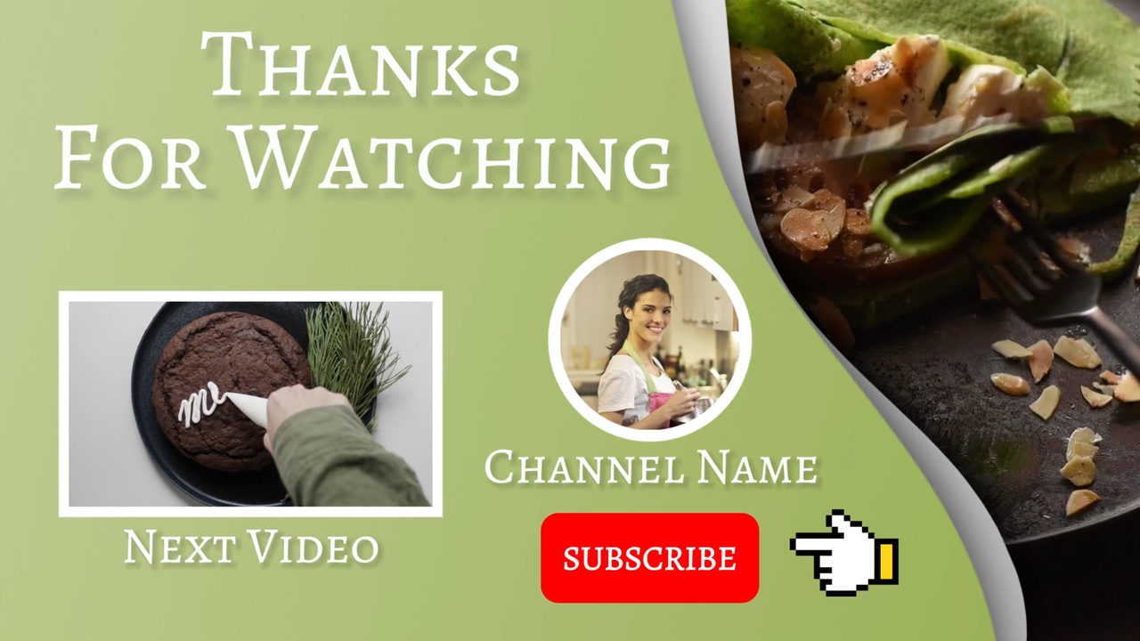 YouTube Outro Food