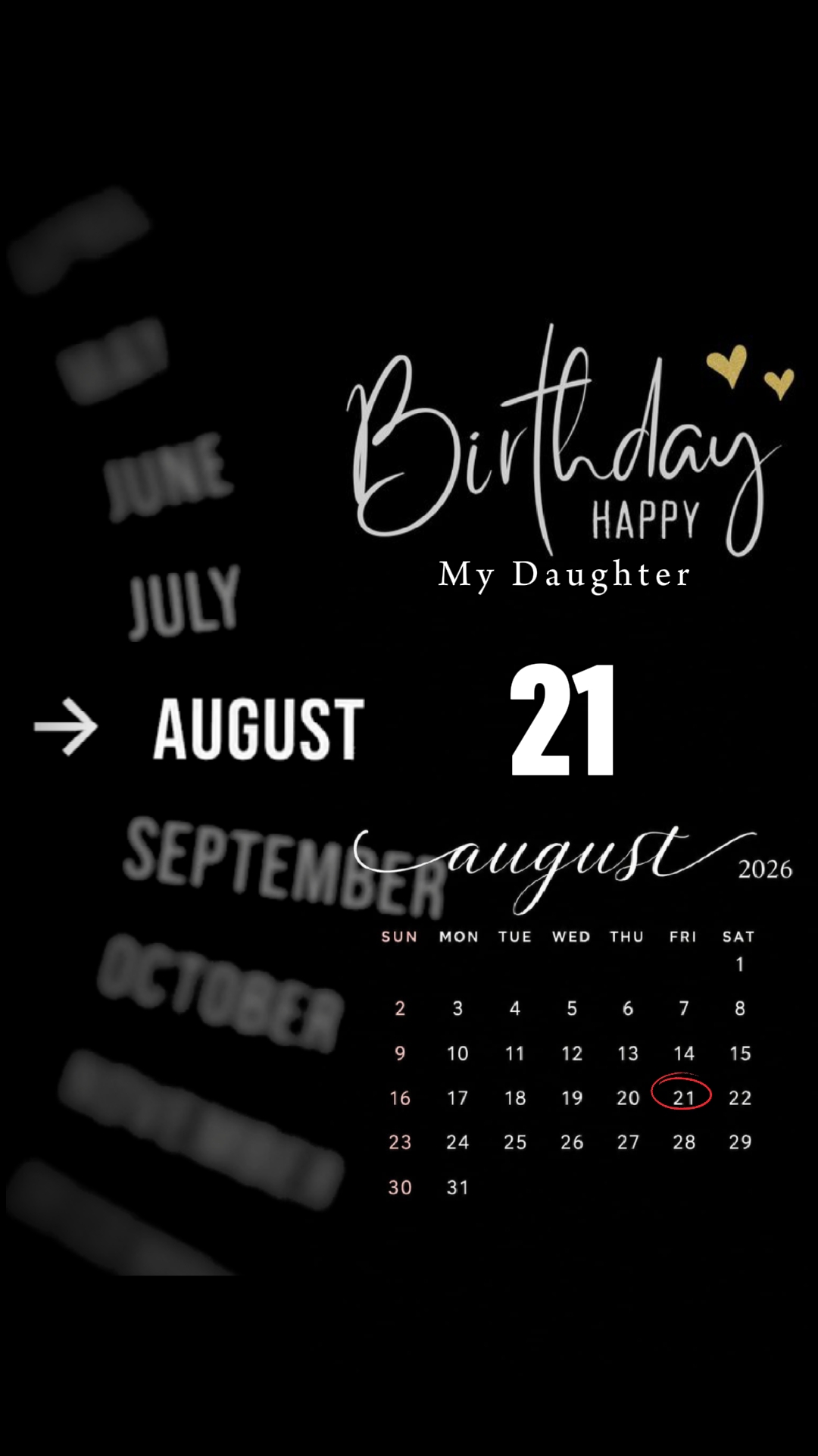 HBD 21 AUGUST