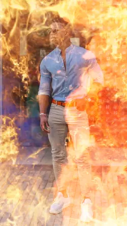 Cool fire effect