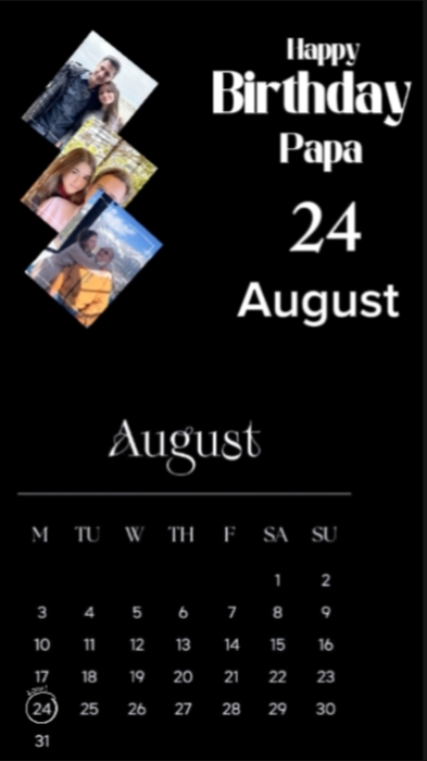 HBD Papa 24 August