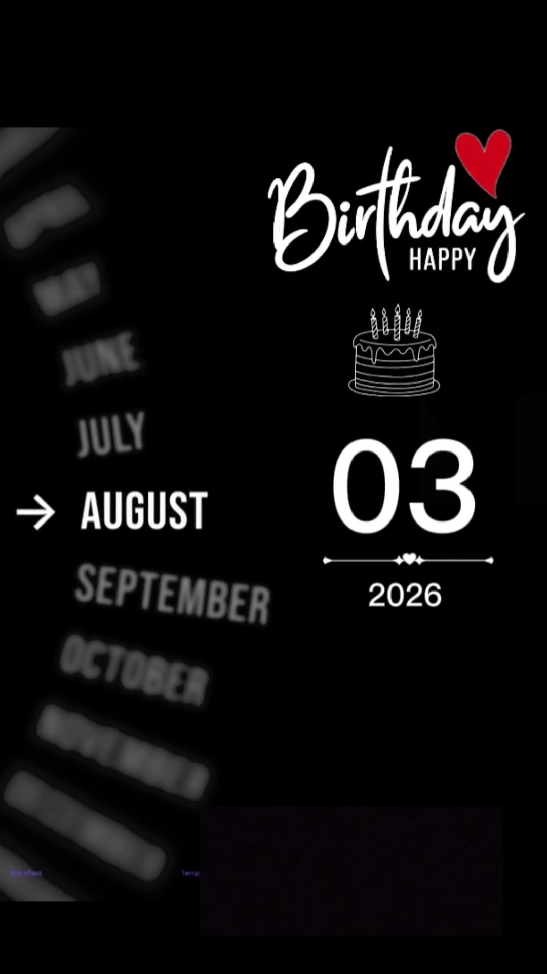 Birthday 03 August 